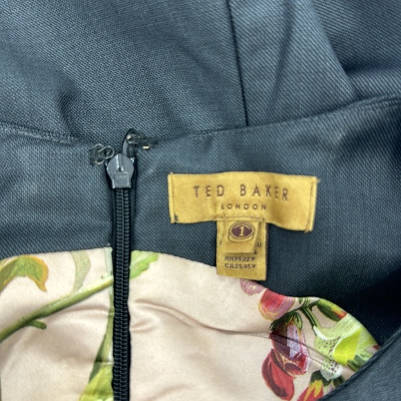 TED BAKER LONDON Women’s Gray Tailored Mini Dress Size 1 (US 2-4) EUC - Picture 7 of 17